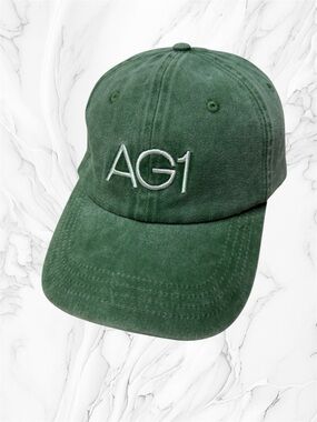 AG1 “Never waist a day” Embroidered Green Baseball Cap adjustable
